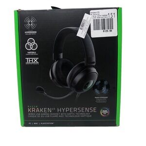 Razer Kraken V3 Hypersense Wired USB Gaming Headset Black Over The Ear